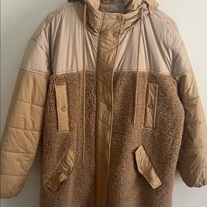 Full length quilted teddy Jacket